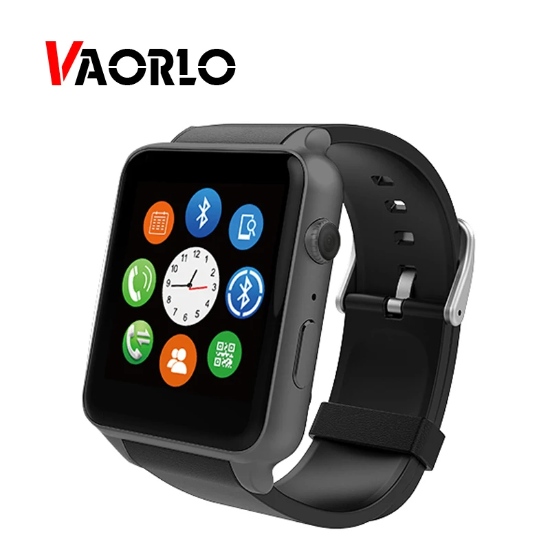 Online Reloj inteligente VAORLO GT88 con podómetro Android y frecuencia auditiva para IOS Android cámara de teléfono HD LCD pulsera Bluetooth MTK2502C