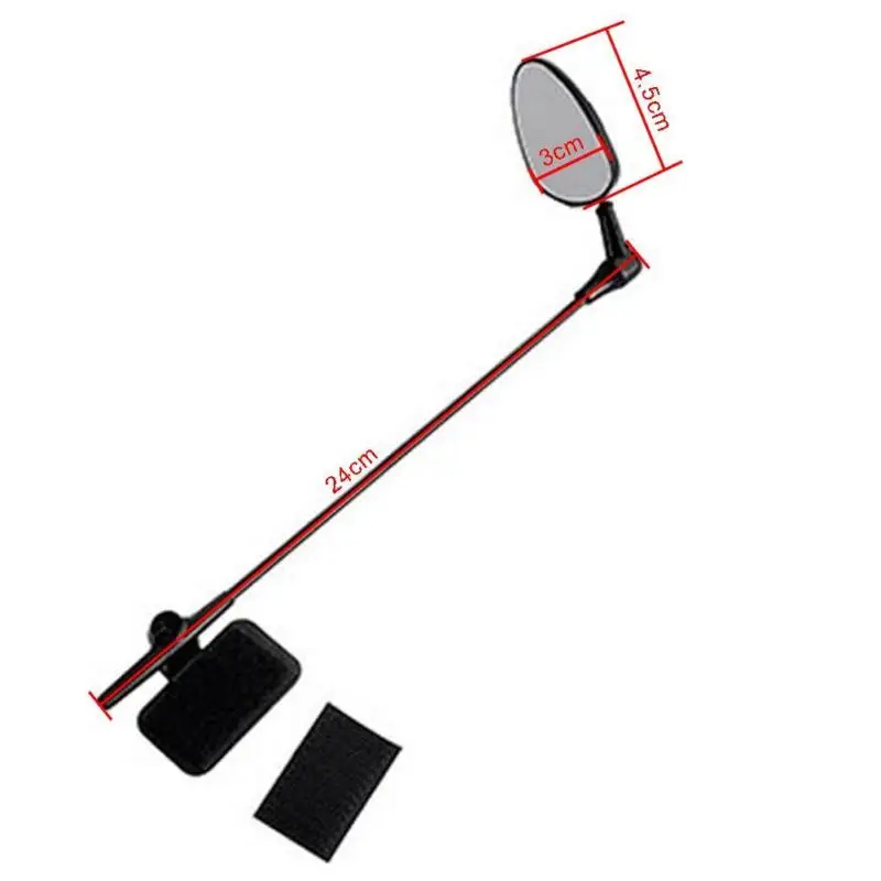 

Bike Bicycle Cycling Rear View Helmet Safety Motorcycle Rearview Mirror Sport #