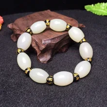 Pulseira Masculina Erkek Bileklik Feminina Yu Xuan, браслет Хотан Lulutong пересылка баррель бисера ручной St