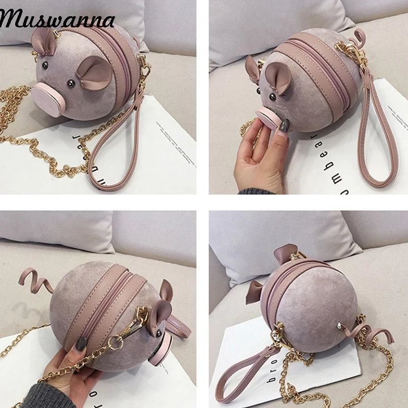 Корейская мода замшевая женская сумка для сумки маленькая круглая с цепочкой