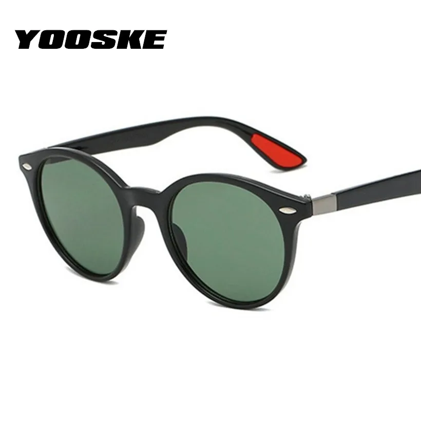 YOOSKE Классические поляризованные солнцезащитные очки для мужчин и женщин, круглые солнцезащитные очки для вождения, мужские очки UV400