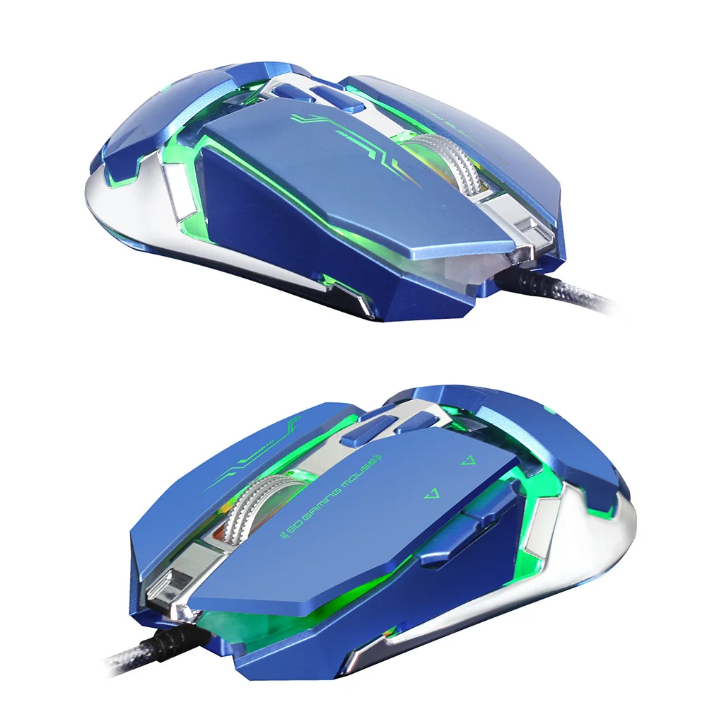 ZERODATE X800 Проводная игровая клавиатура Мышь с светодиодный свет 3200 Точек на дюйм
