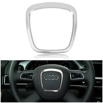 

3D Metal Sticker Steering Wheel Sticker Decorative Sticker Cover Interior Modification For Audi A3 A4 A5 A6 A8L Q3 Q5 Q7