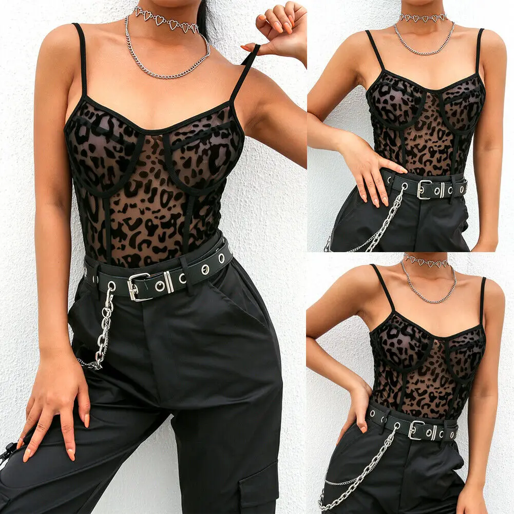 

2019 Newest Hot Womens Sexy Lace Leotard Tops Jumpsuit Lingerie Sleeveless Backless Stretch Bodysuit