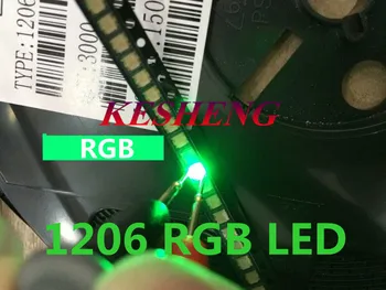 

1206 (3227) RGB Common Anode SMD LED Bead Tricolor Red Green Blue Ultra Bright Chip LED Light Emitting Diode Lamp SMT/1000PCS