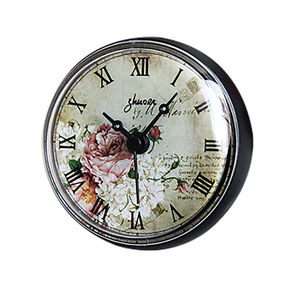 Ретро Европейская круглая присоска настенные часы Horloge Гостиная Ванная комната