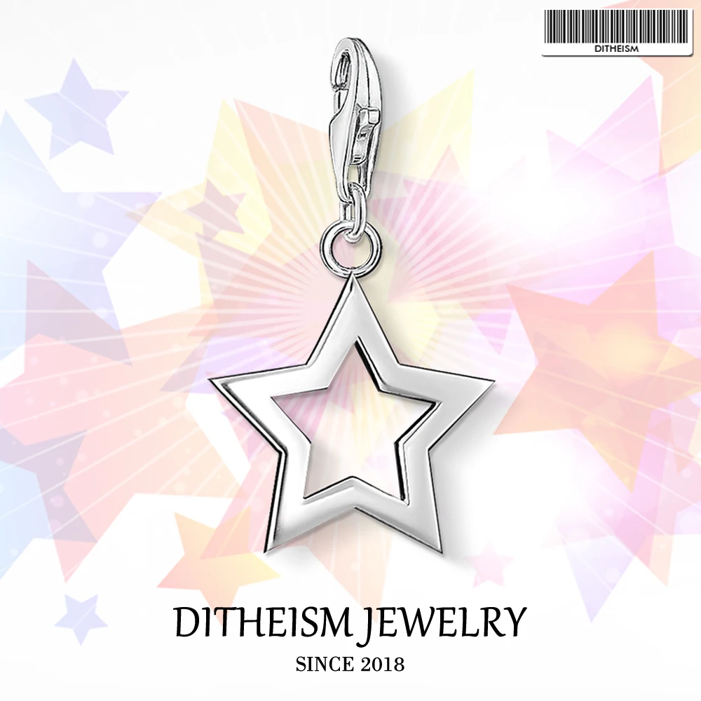 

Star Charms Pendant,2018 Fashion Jewelry 925 Sterling Silver Classic Gift For Women Girls Men Boys Fit Bracelet Necklace Bag