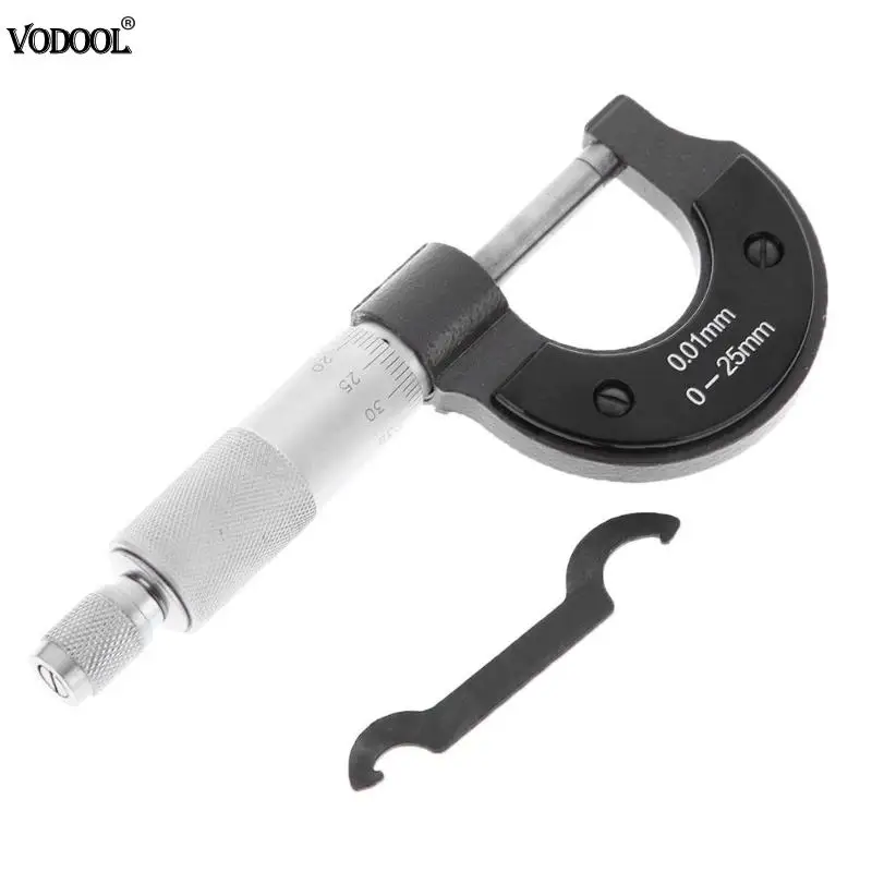 0 25mm/0.01mm Outside Micrometer Caliper Precision Gauge Vernier