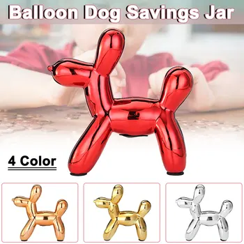

Nordic balloon dog piggy bank ceramic crafts home decoration bedroom decorations Table Decor Crafts Kid Gift Money Box