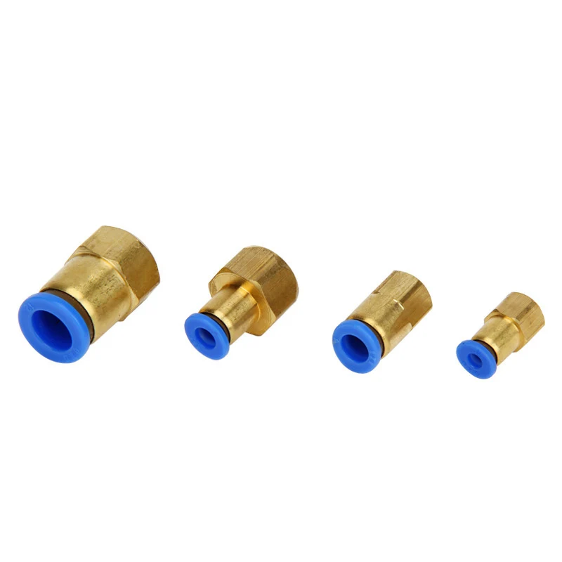 

Free shipping PCF Fast insertion of inner threaded straight OD 4 6 8 10 12MM Thread interface (1/8'' 1/4'' 3/8'' 1/2'')