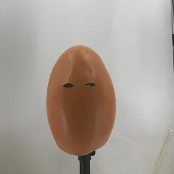 

Realistic eggshell full head costume latex mask