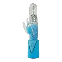 Climax Bunny Vibrator Rotating Blue Consolator Dildo Vibrator