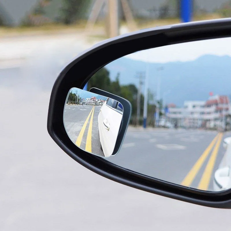 

2x Adjustable Blind Spot Mirrors Wing Car Driving Safety Clamp Wide Angle Towing