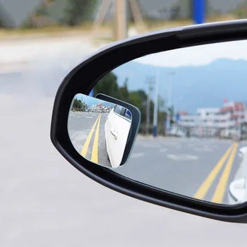 baratas 2x Blind Spot Espelhos Do Carro Asa Ajustável Braçadeira De Segurança Grande Angular De Condução De Reboque