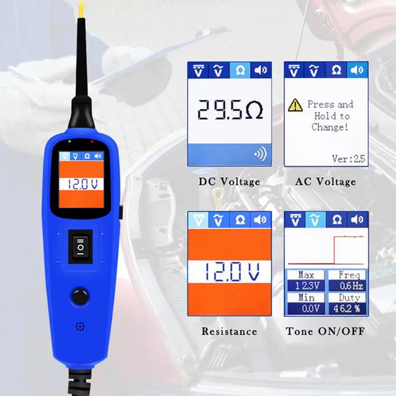 

Power Probe Test PT150 Car Electric Circuitry Tester Automotive Tools 12V Vgate Electrical System Tester with Flashlight