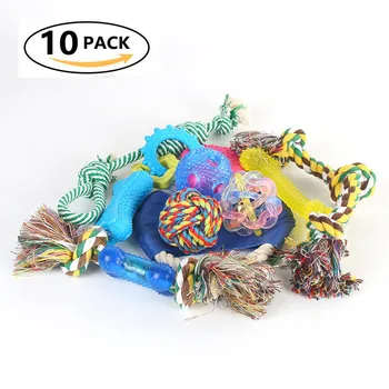 

Gogo Training Toys Suit TPR NEP Pets Toys A Molar Tooth Cleaning Weave Gnaw Toys