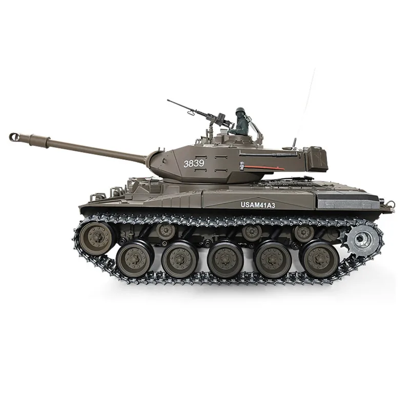 Heng длинный 1/16 3839 1 2 4G Wacker BulldogRadio control RC Battle Tank U.S. M41A3 Детский Танк с дистанционным