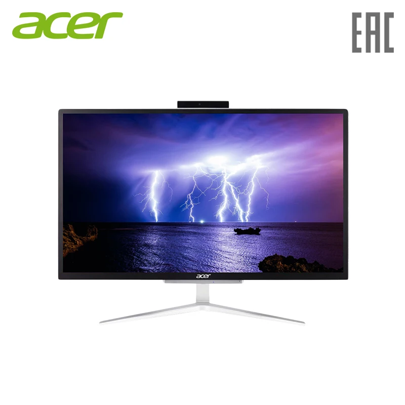 Моноблок Acer Aspire C22 820 21.5&quot/Cel J4005/4Gb/500Gb/UHDG 600/WF/BT/65W/Win10/серебристый/черный