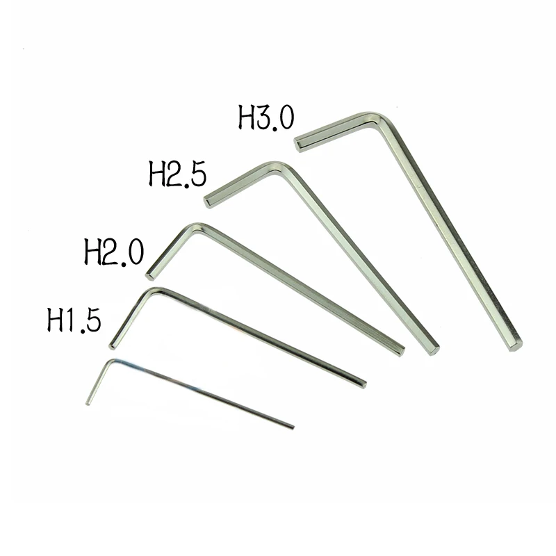 5 шт. сплав Сталь 0,9/1,5/2,0/2,5/3,0 мм мини шестигранный ключ гаечный ключ отвертка Набор инструментов