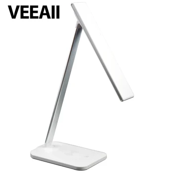 

VEEAII Wireless Charger Desk Lamps bureaulamp led Table Light Qi Wireless Charger 10w7.5w For iPhone X soft light Folding design