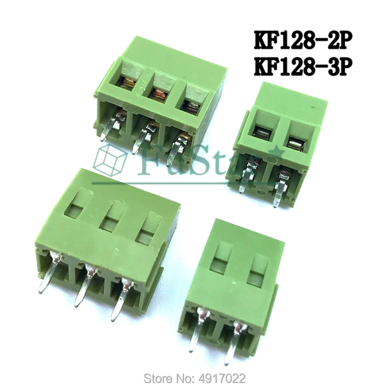 10 шт. 5 мм 2 штифта P PCB Клеммная колодка соединители 300 В 10A DG128 KF128 2P 3P 3PIN шаг: 0