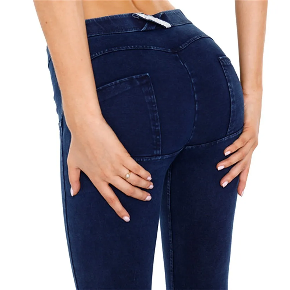 LIBERJOG женские облегающие джинсы с заниженной талией, сексуальные джинсовые узкие брюки, фитнес-брюки, плюс размер, повседневные тонкие женские выбеленные джинсы