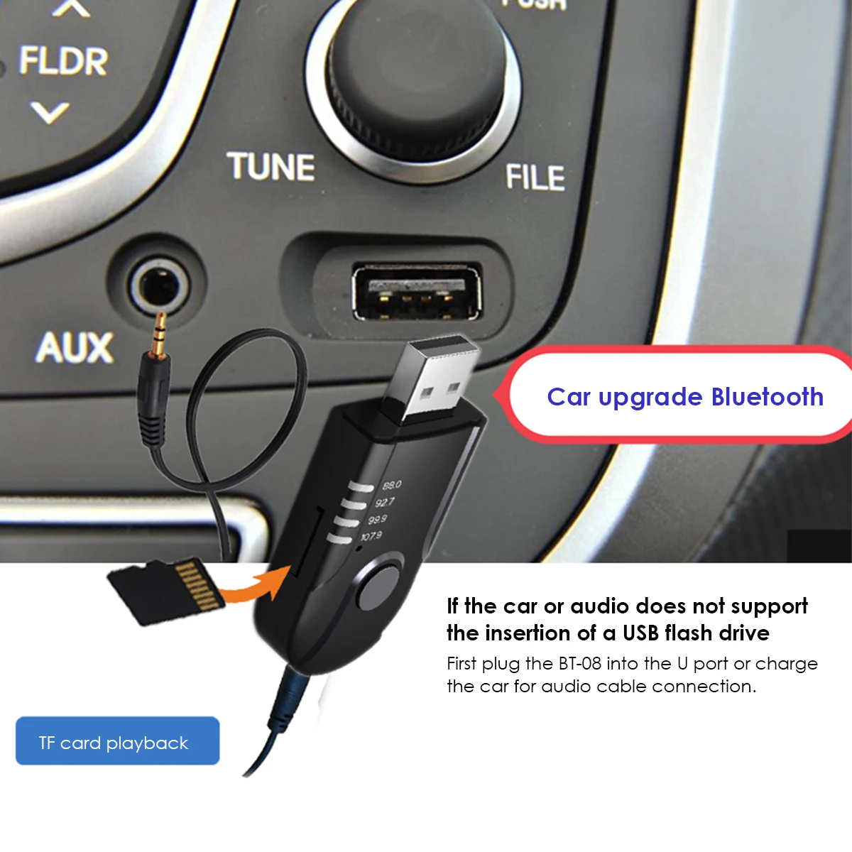 Портативный беспроводной Bluetooth стерео USB аудио приемник SOONHUA адаптер с поддержкой