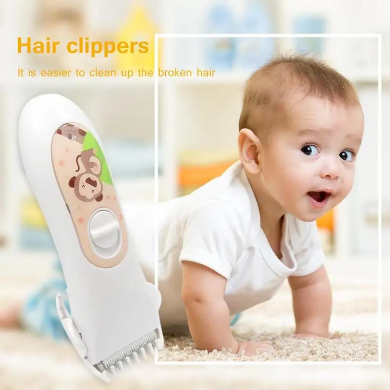 Детские парикмахерские керамика лезвие электрический триммер для волос быстрая зарядка USB водостойкий младенческой машинка для стрижки волос дома