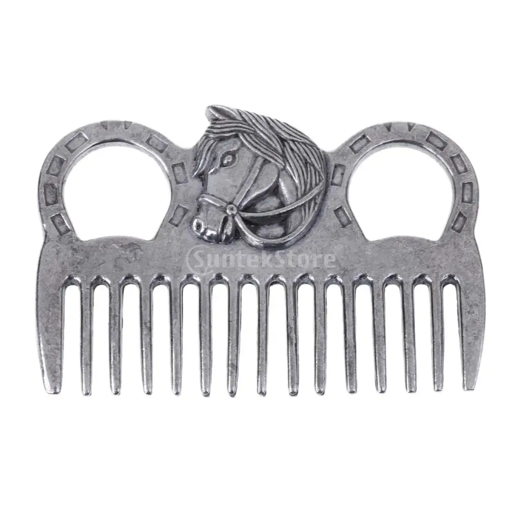 Sturdy Stainless Steel Horse Pony Grooming Tool Comb Currycomb ...