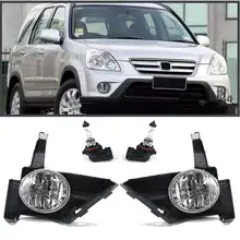 1 пара для CR-V CRV 2005 2006 автомобиль передний Bunper противотуманная фара 12 В в с 9006 Blub Для Honda #08V31-S9A-115 Замена укладки