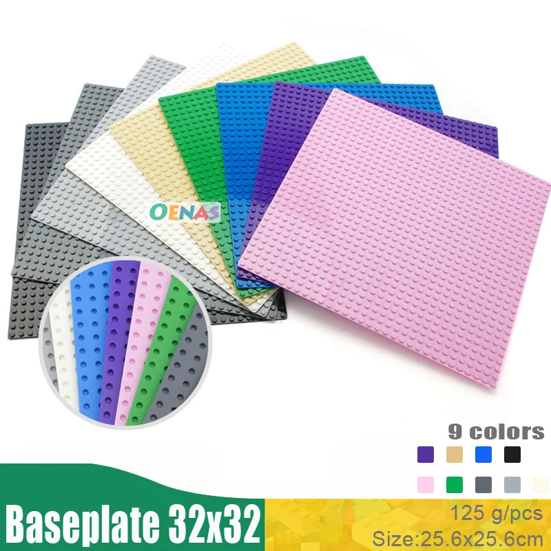 

32*32 Dots Base Plate for Small Bricks Baseplate Board Compatible Legoed figures DIY Plastic Building Blocks Toys For Children