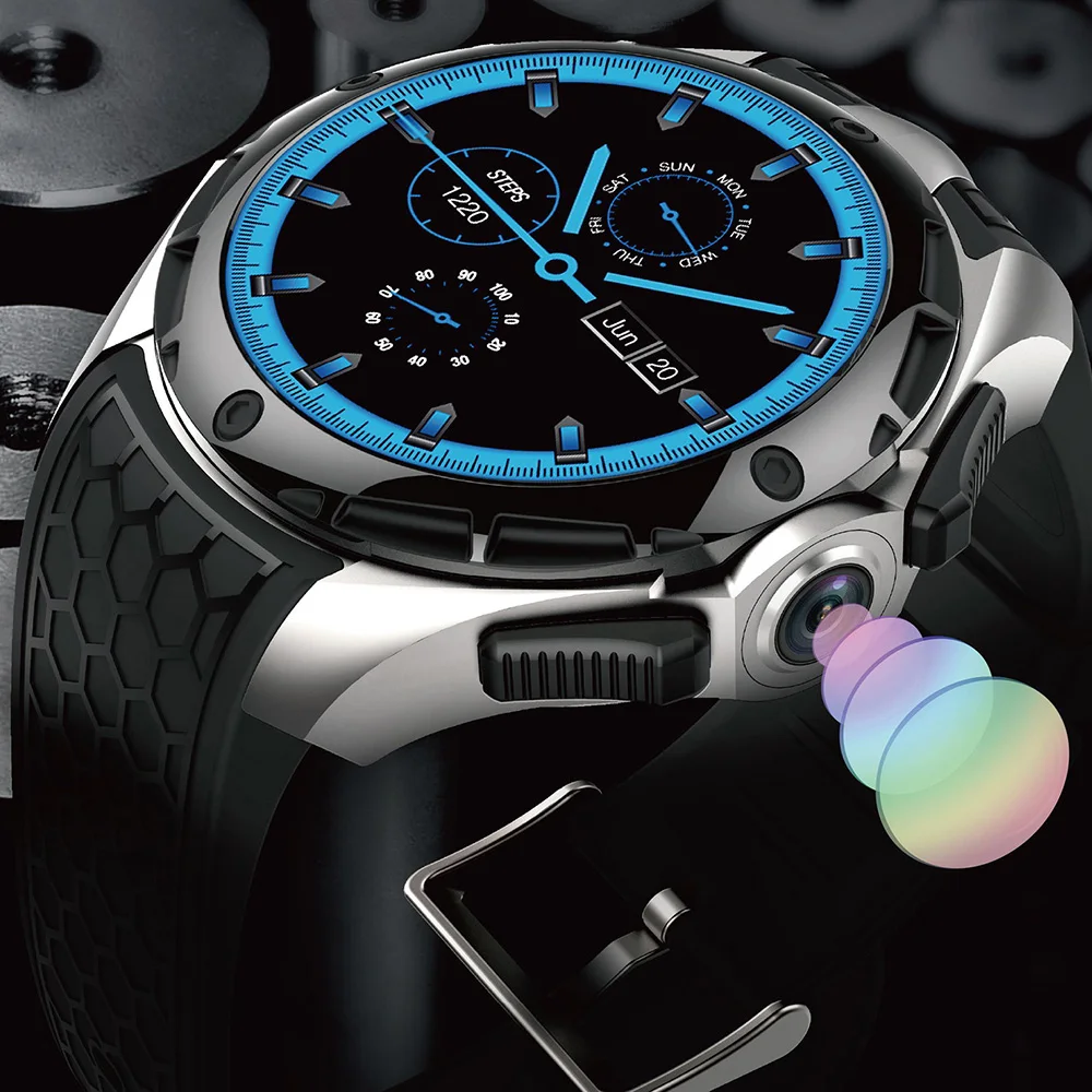 KingWear KW68 смарт часы телефон Android 5 1 четырехъядерный 2 0 МП камера GPS мужские и