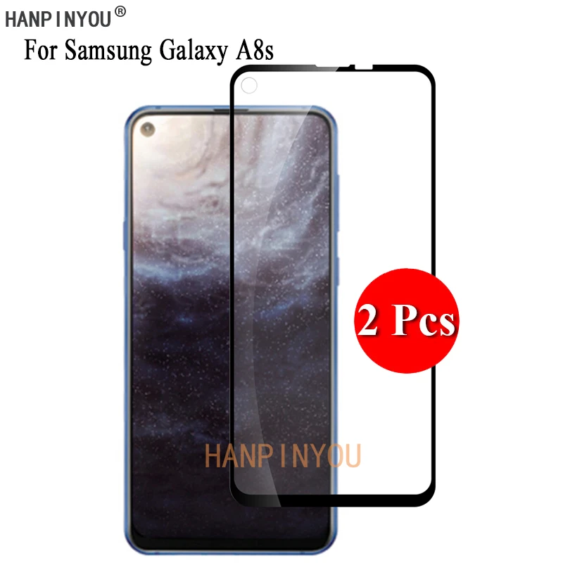 2 Pcs/Lot For Samsung Galaxy A8s G8870 SM-G8870 6.4&quot Full Cover Screen Protector Tempered Glass Protective Film + Clean Tools |