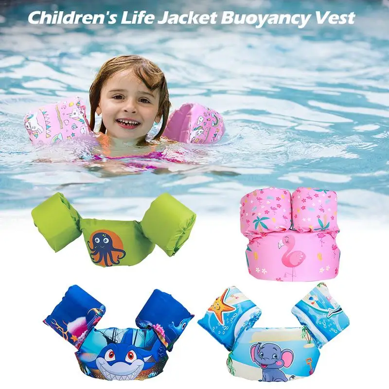 

Children's Life Jacket Buoyancy Vest Cartoon Pattern Swim Aids Floating Suit For Toddlers Arm Foam Lifebuoy
