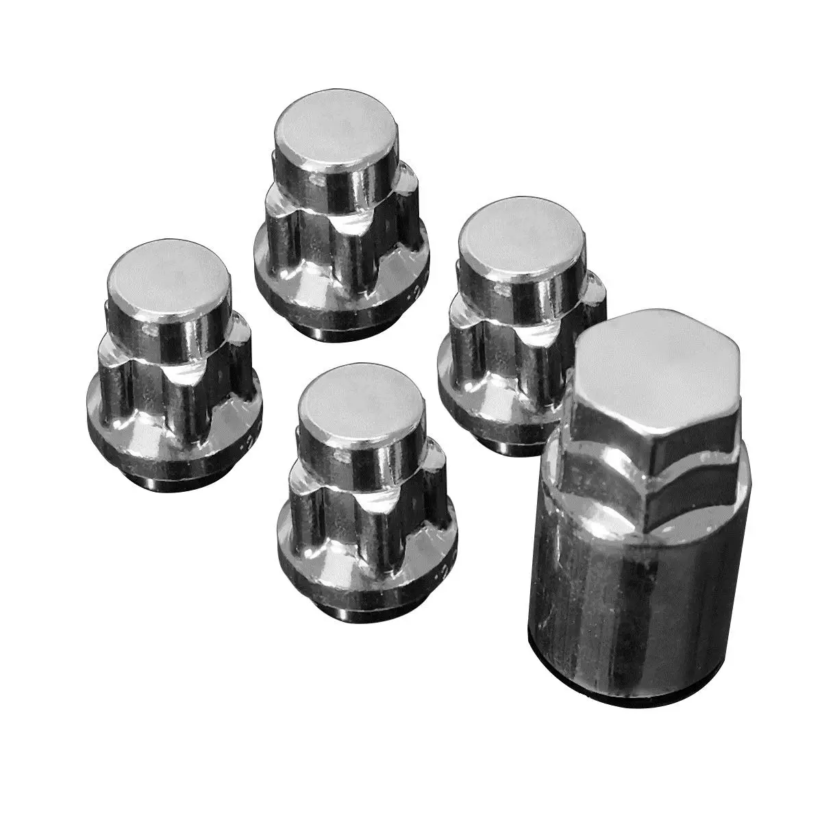 

4X 12X1.5Mm Alloy Wheel Lock Nuts 60° Taped Security Bolts Key Anti Theft New