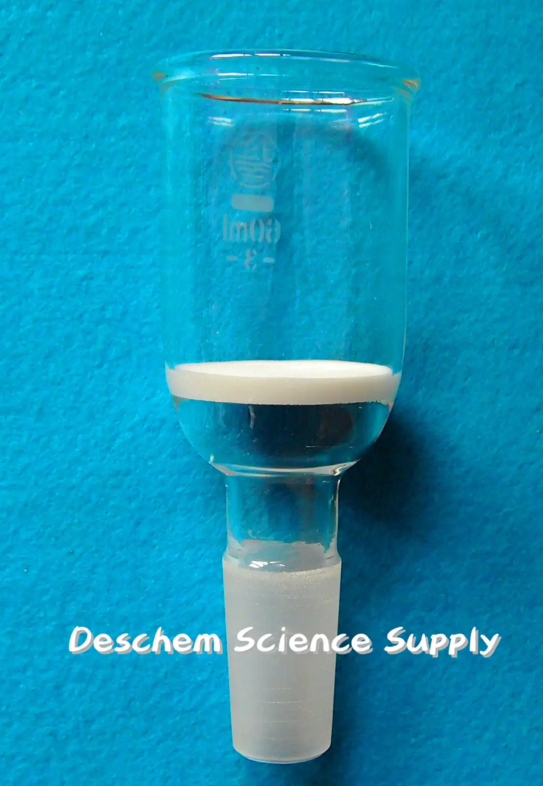 60ml,24/40,유리 부흐너 여과 깔때기,3    거친 필터, 접지 조인트