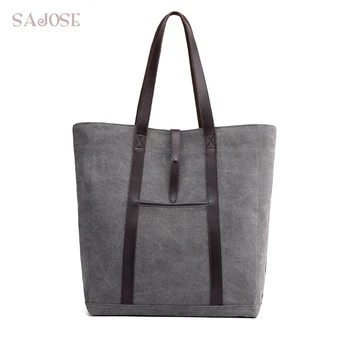 

Canvas Top-Handle Bag High Quality Totes Large Capacity Women Bags Solid Color Shoulder Bags Fashion Casual Handbag For Lady