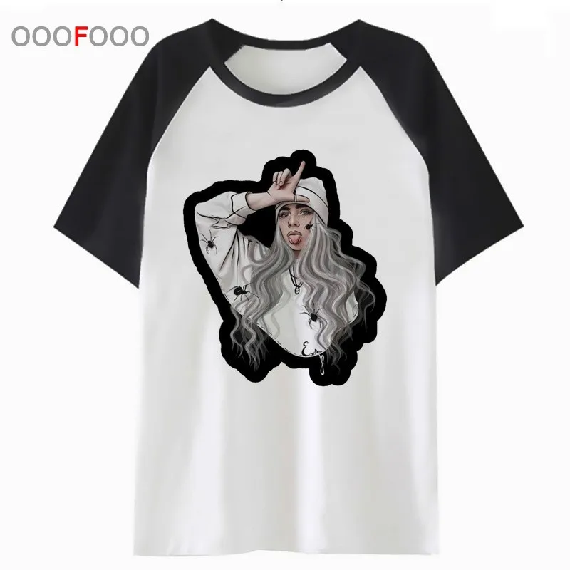 

billie eilish t shirt streetwear hop tee t-shirt for top hip male men tshirt harajuku clothing funny NN057