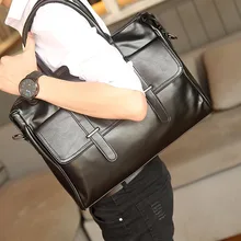 Модный мужской портфель s сумки мужские деловые сумки для ноутбуков черная сумка из искусственной кожи для мужчин портфель Сумка Bolso Hombre sac