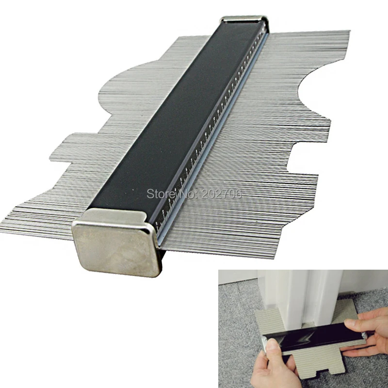 

Japanese 150mm 200mm Contour Gauge Deep Decorating Template Tiling Steel Metal Tiling Skirting Laminate Profile Wood Shape