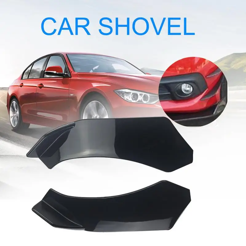 

1 Pair Universal Car Front Shovel Plastic Deflector Spoiler Splitter Diffuser Bumper Lower Head Double-sided GM Front Shovel