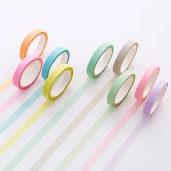 

12 pcs/pack Candy Rainbow Fashion t12 Cute Masking Decoration Adhesive Stikcer Creative School For Children Washi Tape