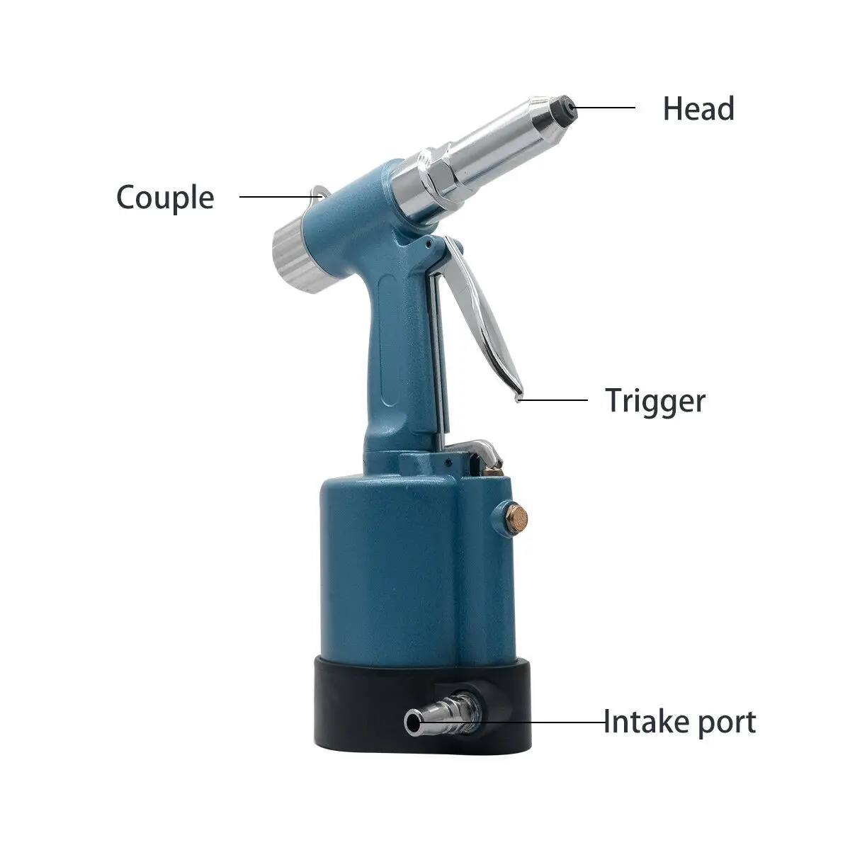  Air Hydraulic Pro Rivet Gun Pop Riveter Power Tool Set Kit Metal Workshop Hot