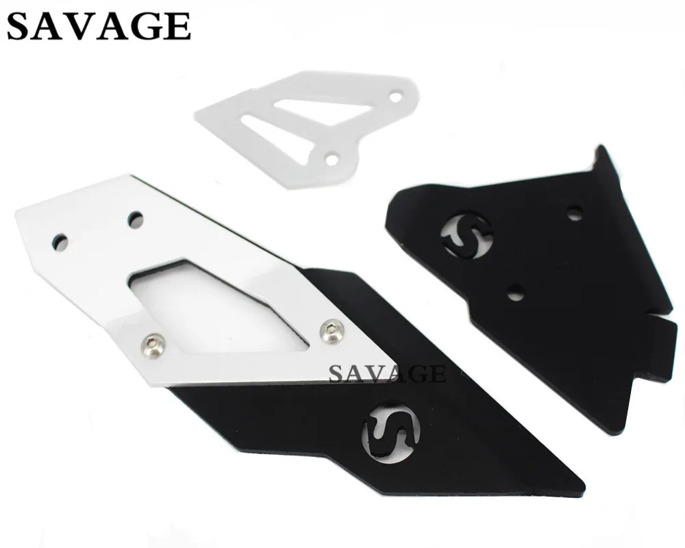 

Left & Right Heel Guard Foot Peg Bracket Rear Set For BMW F800GS 2013-2016 14 15