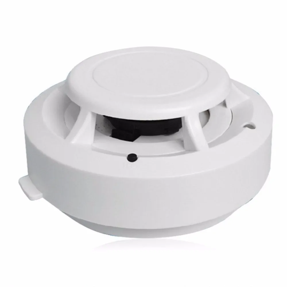 

LESHP Photoelectric Smoke Fire Detector For All GSM Home Security Alarm System Fire Protection Battery Powered Alarm Tester