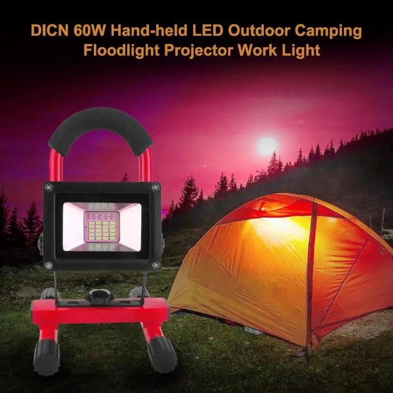 60W Floodlight Projector LED Lights Portable Waterproof Bright Hand-held Lamp Outdoor Camping Work Lamps Flashlight Suppliers