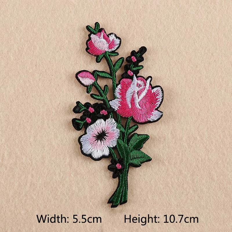 Новые нашивки DIY для одежды, нашивки для одежды с розами, 1 шт ...