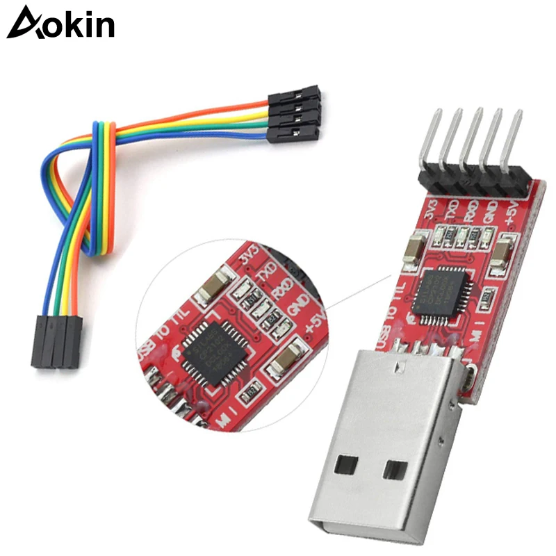 SAMIORE ROBOT CP2102 модуль USB к TTL Серийный UART STC кабель для загрузки PL2303 Супер Обновление