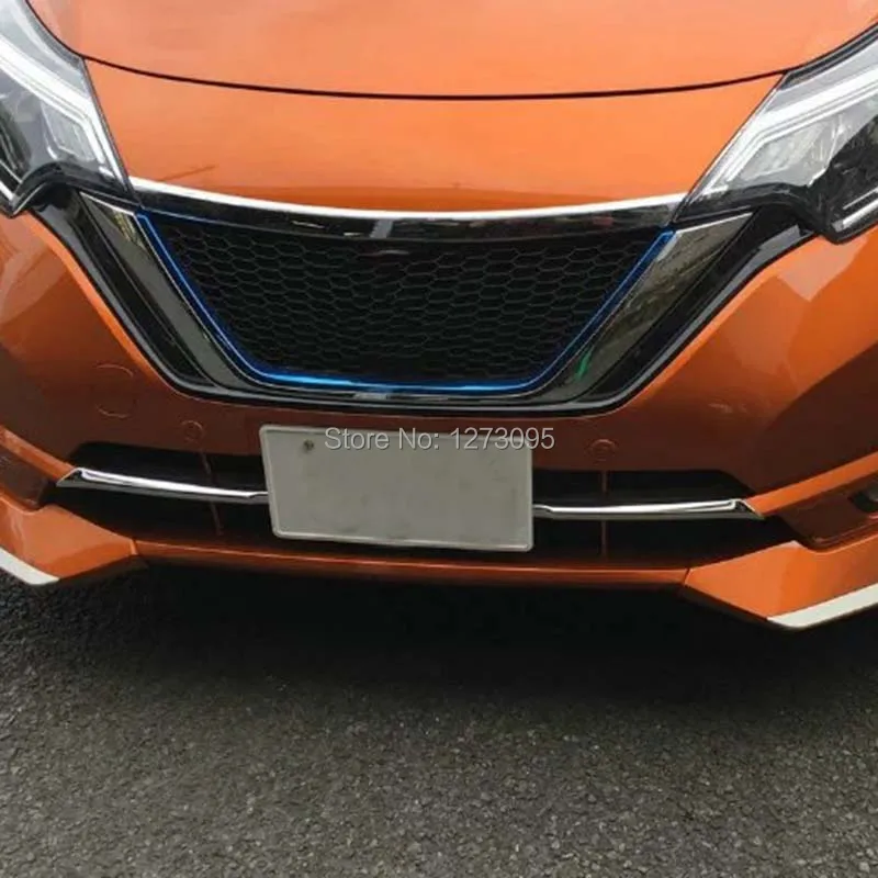 Для Nissan Note E12 2017 2018 2019 2020 ABS Хром передний капот двигателя верхняя решетка капота