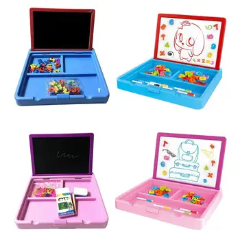 

Multi-Function Portable Magnetic Puzzle Wood Drawing Writing Board Children Kids Sketchpad Intellectual Educational Toys